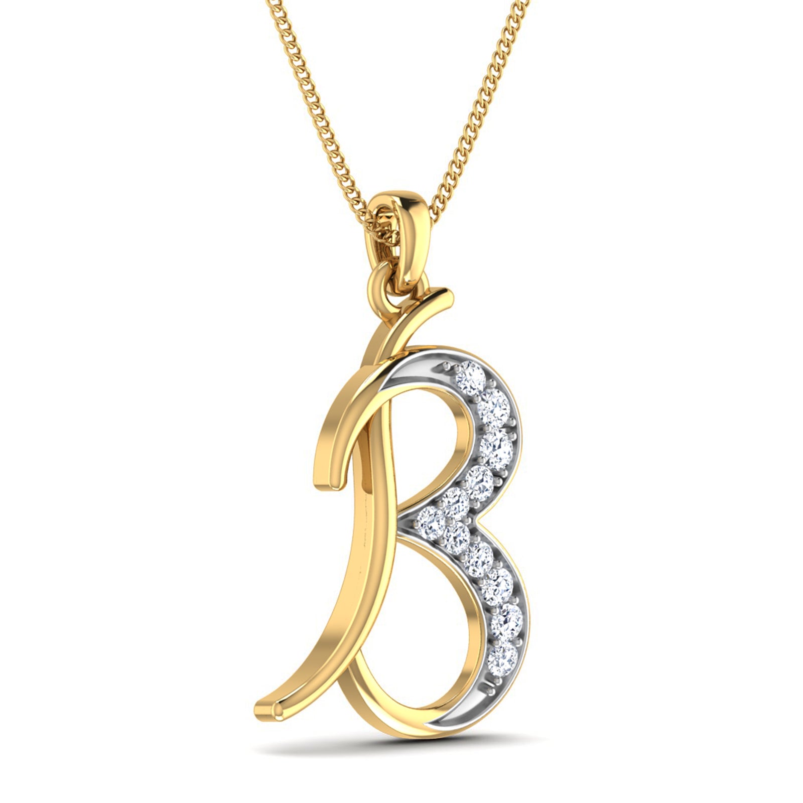 Nidal Jewels | Brilliance B Gold and Diamond Pendant - Nidal Jewels